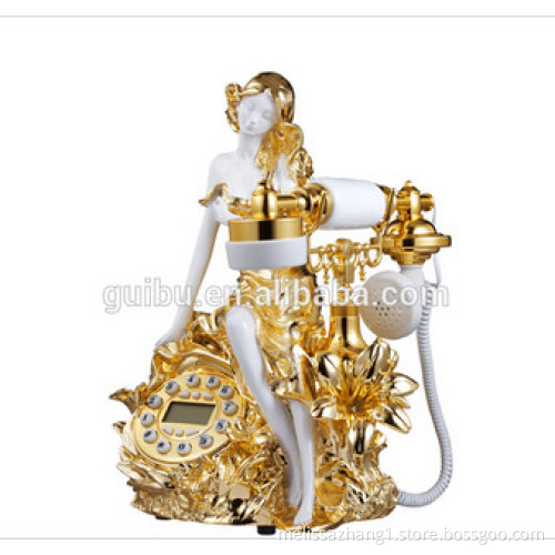 6008 European Classical Polyresin Old Telephone